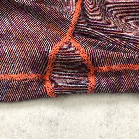 Lululemon Purple Orange Blue Stripe Leggings - Picture 4 of 5